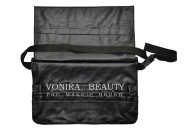 La pro brosse de maquillage empoche le noir de courroie de ceinture d'artiste de support de caisse cosmétique de sac