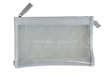 Sac transparent clair imperméable de maquillage de sac à main de PVC avec la tirette