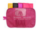 Stockage cosmétique portatif de voyage de cas d'organisateur de crayon de support de petit pain de sac de brosse de maquillage