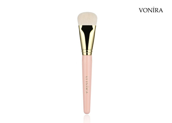 Brosse de maquillage Vonira Beauty Factory, étiquette privée personnalisée, individuelle, plate, pour fond de teint et contouring