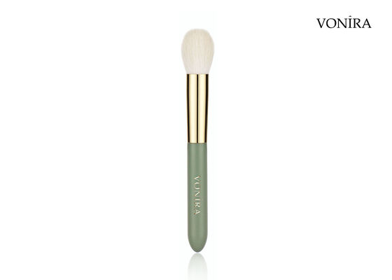 Vonira personnalisé en gros Maquillage naturel de poils de chèvre Petite brosse à poudre ronde avec service de marque privée