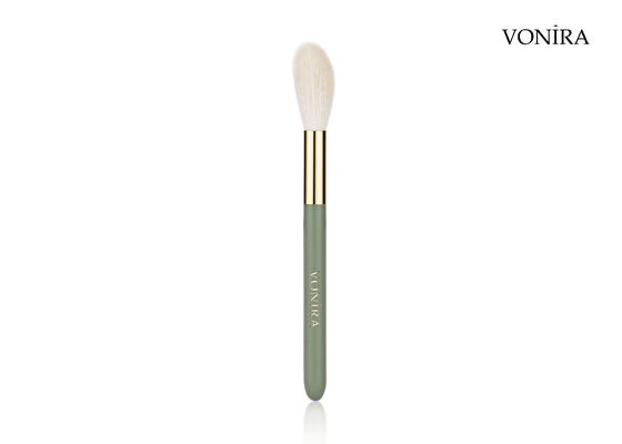 Brosse à blush naturelle en poil de chèvre blanc Vonira, vente en gros personnalisée, avec service d'étiquetage privé