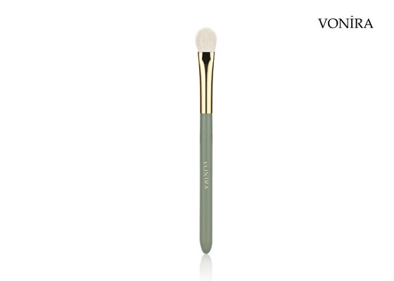 Brosse à paupières Vonira personnalisée en gros, poil de chèvre blanc naturel, avec service d'étiquetage privé