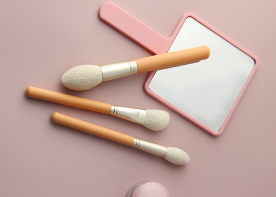 Vonira beauté personnalisée nu couleur rose de base 10 pièces pinceaux de maquillage collection ensemble de broches de maquillage professionnel