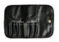 Outil noir de poche de petit pain de support de sac de caisse de brosse de maquillage de cuir de Faux de voyage