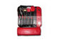 Caisse de brosse boutonnée par rouge classique réglé de taille de cadeau de brosse de maquillage de collection spéciale mini