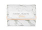 Caisse de cosmétiques portative adaptée aux besoins du client de sac de brosse de maquillage de cuir d'unité centrale de marbre
