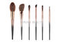 Colorful Must Have Natural Hair Makeup Brushes Collection 6 Pcs