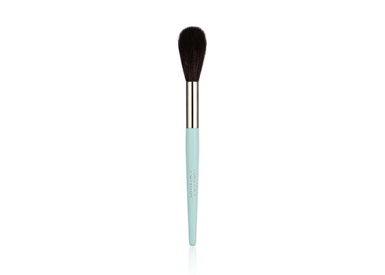 Pinceau de maquillage Vonira Beauty Long Tapered pour estomper, blush et highlighter, avec virole en cuivre et poils naturels de chèvre