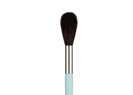 Pinceau de maquillage Vonira Beauty Long Tapered pour estomper, blush et highlighter, avec virole en cuivre et poils naturels de chèvre
