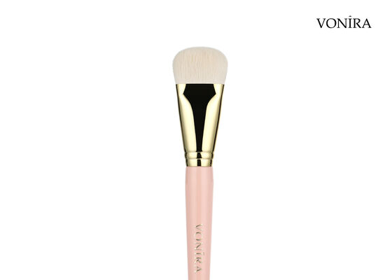 Brosse de maquillage Vonira Beauty Factory, étiquette privée personnalisée, individuelle, plate, pour fond de teint et contouring