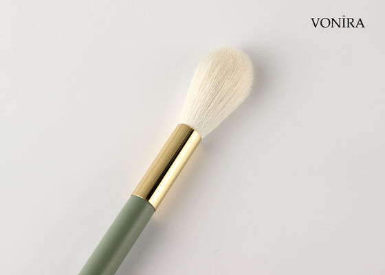 Brosse à blush naturelle en poil de chèvre blanc Vonira, vente en gros personnalisée, avec service d'étiquetage privé
