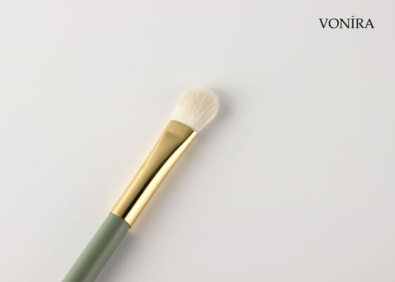 Brosse à paupières Vonira personnalisée en gros, poil de chèvre blanc naturel, avec service d'étiquetage privé
