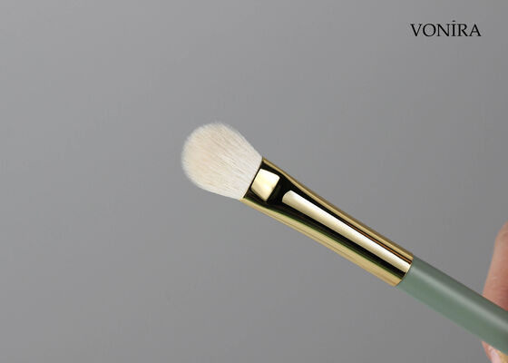 Brosse à paupières Vonira personnalisée en gros, poil de chèvre blanc naturel, avec service d'étiquetage privé
