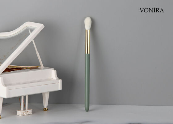 Vonira personnalisé en gros de poils de chèvre naturels blancs moelleux œil rond brosse à mixer avec service de marque privée