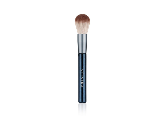 Fonctionnent naturellement la brosse de poudre de maquillage de fibre de maïs avec la poignée en bois de bouleau de scintillement