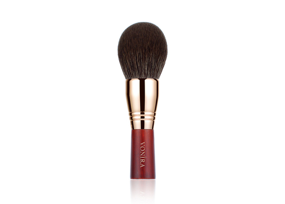 Brosse voûtée de luxe à haute densité de maquillage de poudre de diffusion de Rouded de brosse de poudre de beauté de Vonira grande avec Rose Copper Ferrule