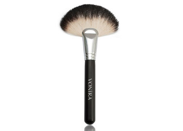 Brosse de maquillage de cheveux de chèvre de fan de beauté de Vonira grande/brosses à extrémité élevé de maquillage poignée en bois