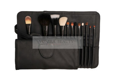 Animal naturel de la meilleure qualité cosmétique de base de brosse de lecture du maquillage 12PCS et cheveux synthétiques avec le cas
