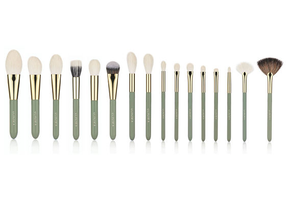 Brosses naturelles antibactériennes de maquillage de cheveux de chèvre avec la marque de distributeur