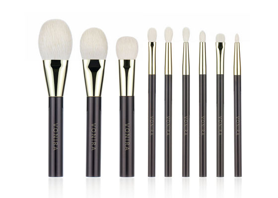 Brosse de lecture professionnelle de luxe de maquillage de beauté de Vonira avec l'olive en laiton