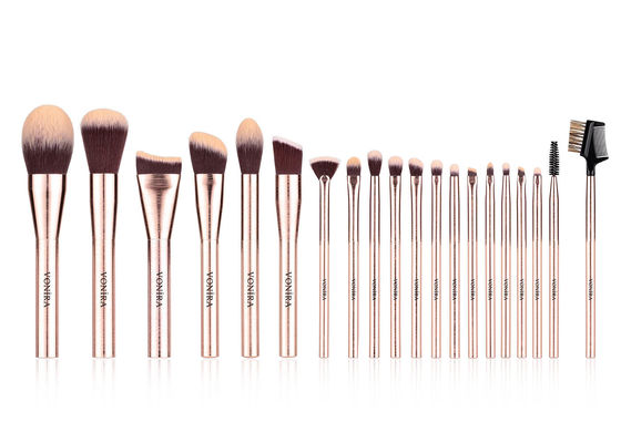 Brosses synthétiques libres de maquillage de Vegan de Taklon PBT de cruauté de Vonira
